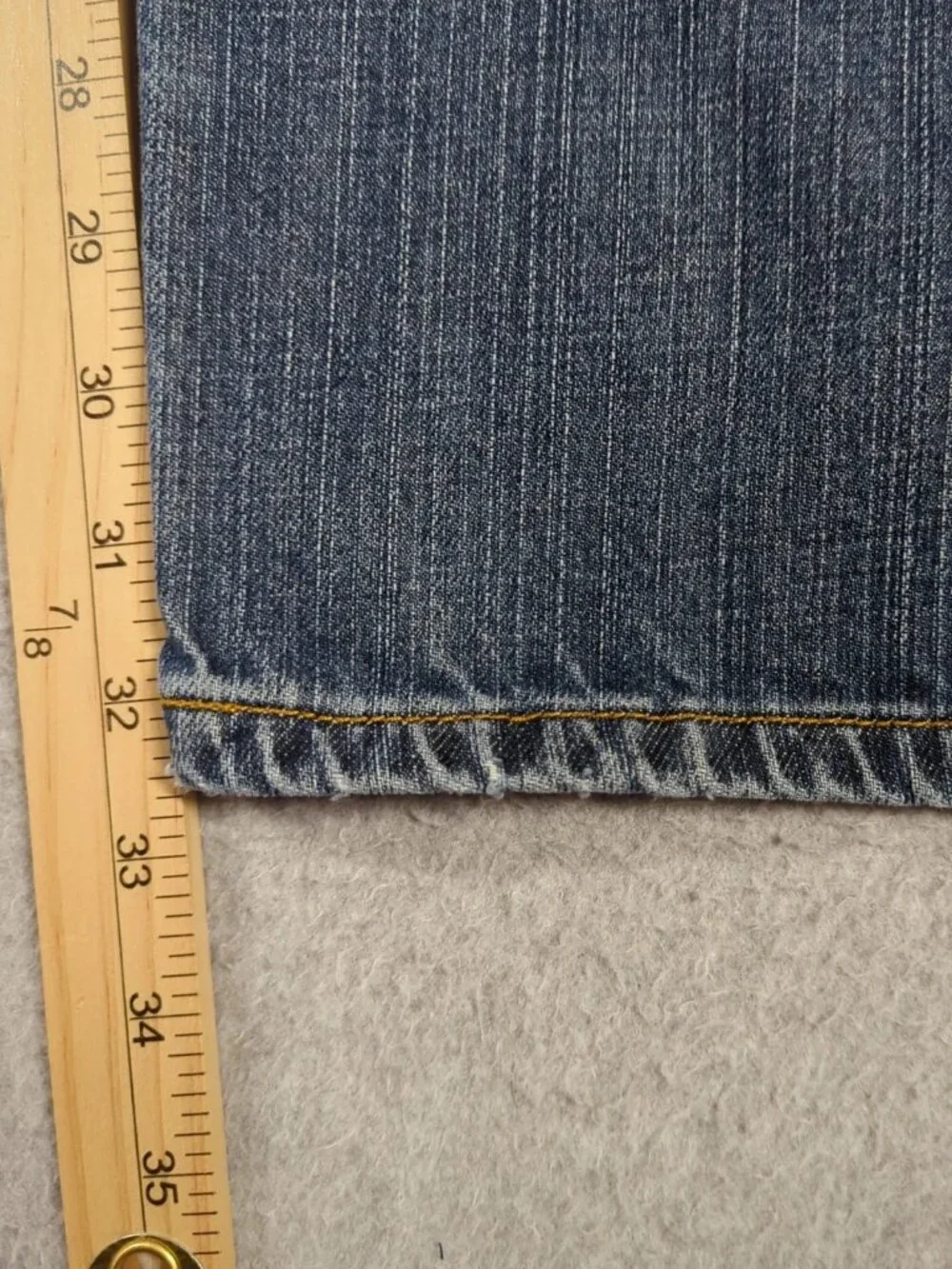 Levi's 505 Jeans Men's 36x34 (Actual 35x33) Blue Regular Fit Straight Leg VTG